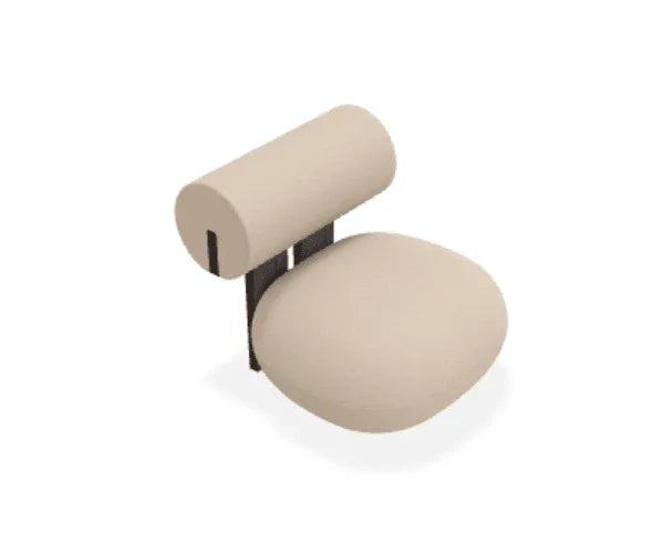Scaun Lounge Hippo cu tapiterie din tesatura Zero - Norr11 - PARIS14A.RO
