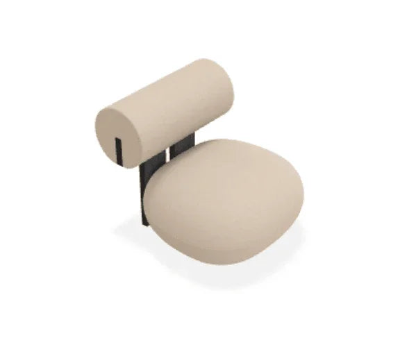 Scaun Lounge Hippo cu tapiterie din tesatura Zero - Norr11 - PARIS14A.RO