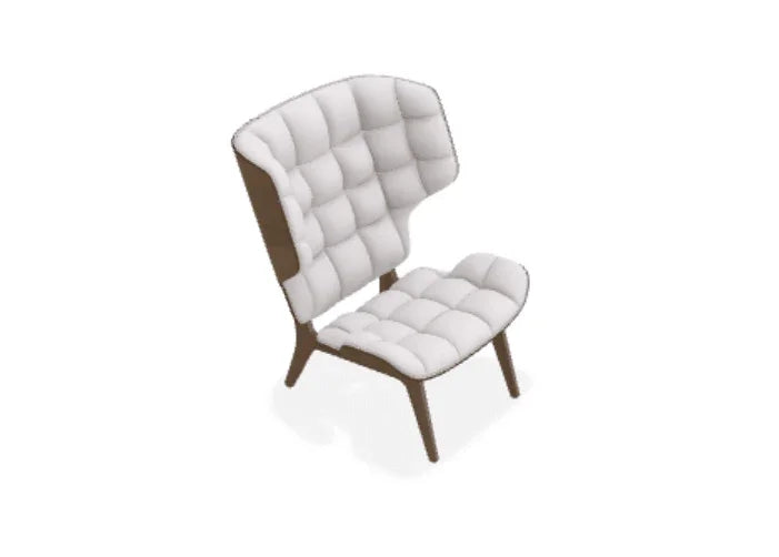 Scaun Lounge Mammoth cu tapiterie din tesatura Alpaca - Norr11 - PARIS14A.RO