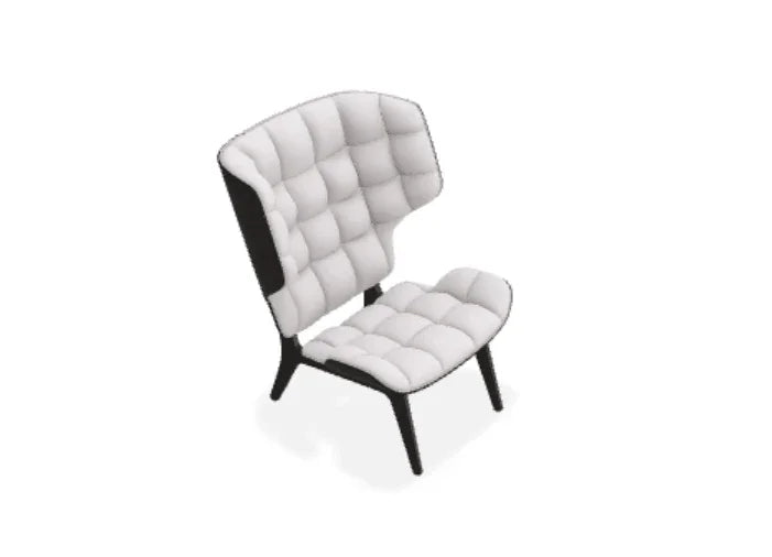 Scaun Lounge Mammoth cu tapiterie din tesatura Alpaca - Norr11 - PARIS14A.RO