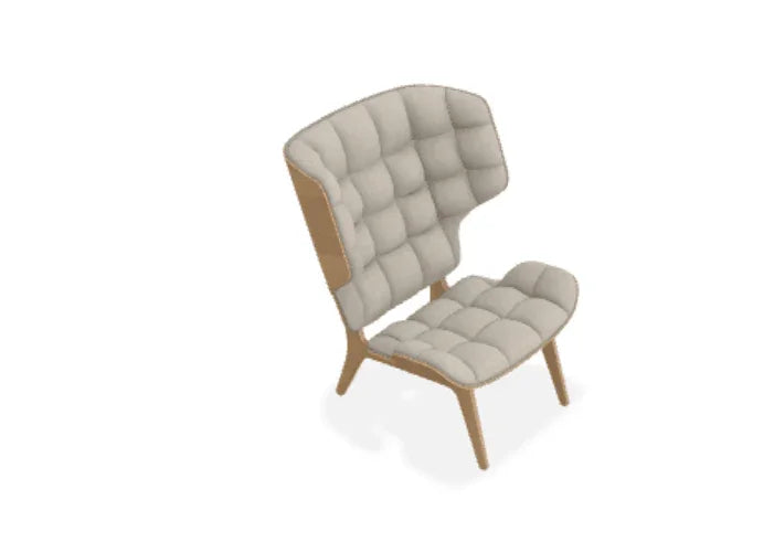 Scaun Lounge Mammoth cu tapiterie din tesatura Fiord - Norr11 - PARIS14A.RO