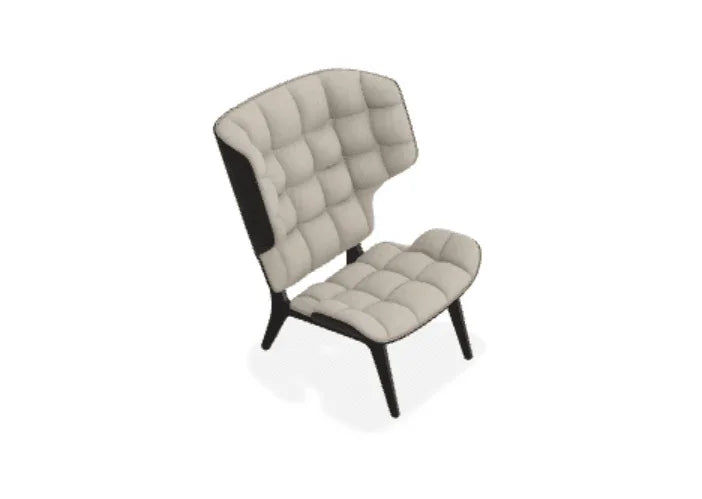 Scaun Lounge Mammoth cu tapiterie din tesatura Fiord - Norr11 - PARIS14A.RO