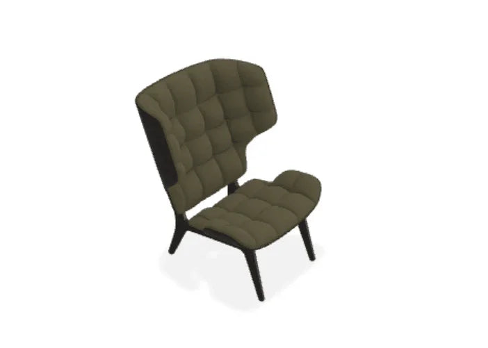 Scaun Lounge Mammoth cu tapiterie din tesatura Moss - Norr11 - PARIS14A.RO