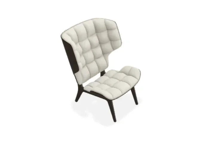 Scaun Lounge Mammoth cu tapiterie din tesatura Step Melange - Norr11 - PARIS14A.RO