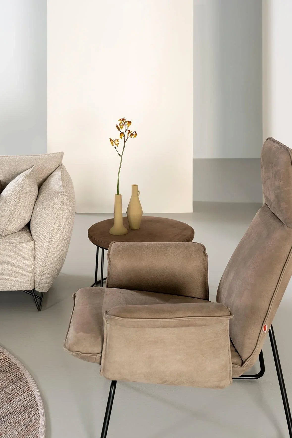 Scaun lounge Origami sledge cu brate / fara spatar cu aripi - Jess Design - PARIS14A.RO