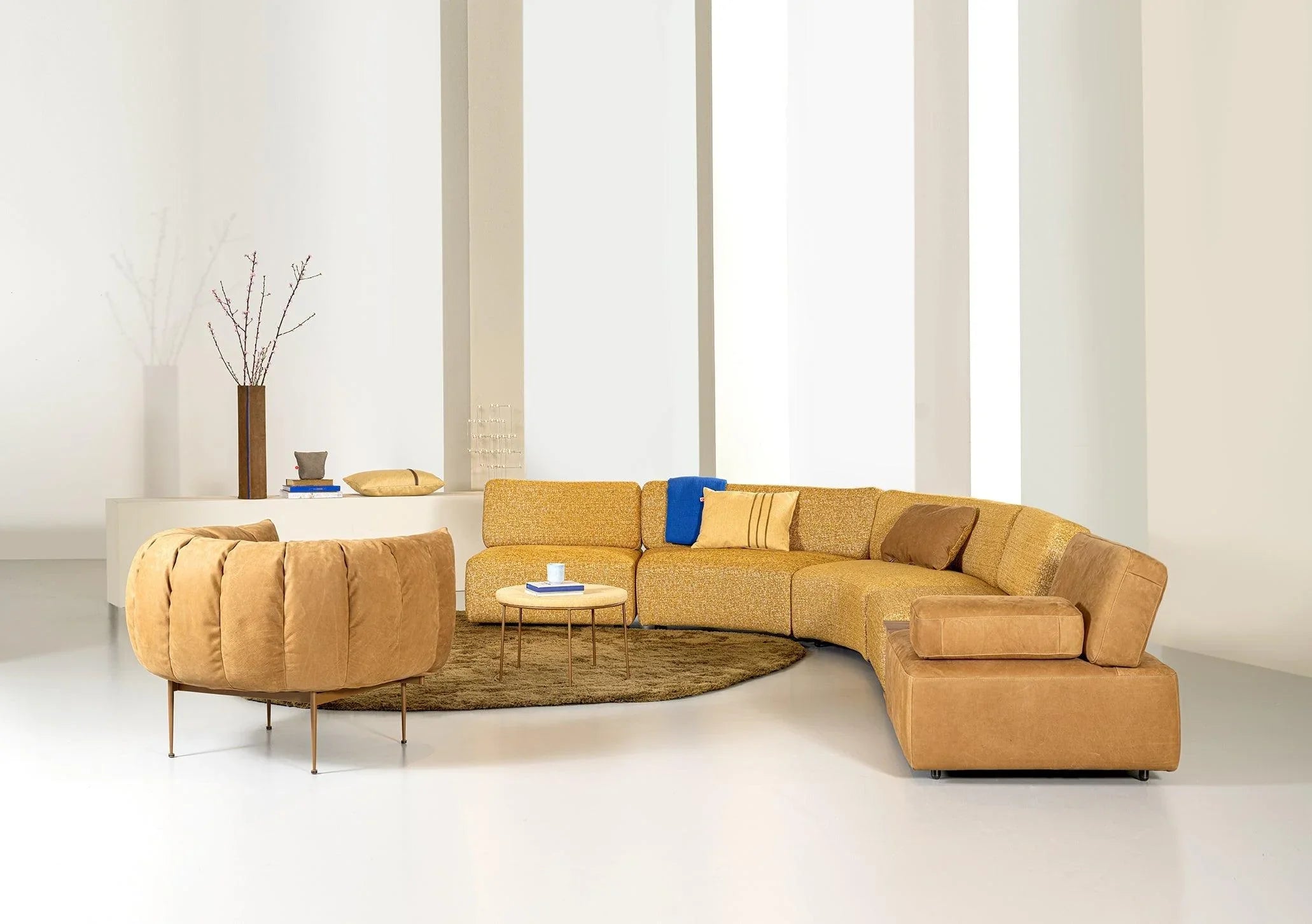Scaun lounge Puffer loveseat- Jess Design - PARIS14A.RO