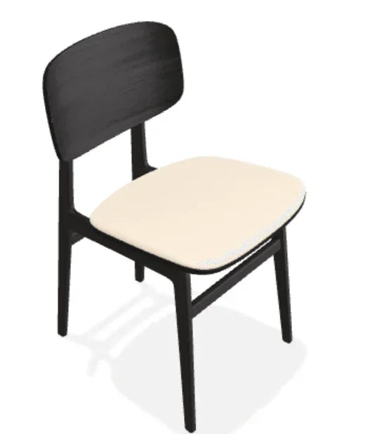 Scaun NY11 din stejar cu sezut din tesatura Steelcut Trio - Norr11 - PARIS14A.RO