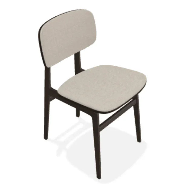 Scaun NY11 din stejar cu sezut si spatar din tesatura Fiord - Norr11 - PARIS14A.RO