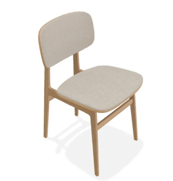 Scaun NY11 din stejar cu sezut si spatar din tesatura Fiord - Norr11 - PARIS14A.RO