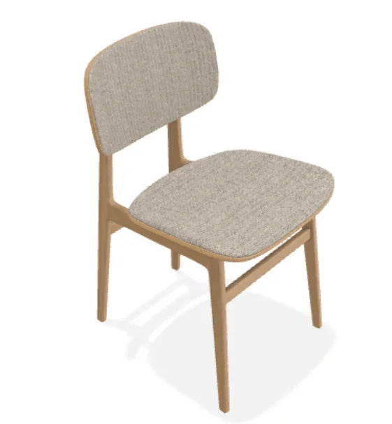 Scaun NY11 din stejar cu sezut si spatar din tesatura Savanna - Norr11 - PARIS14A.RO