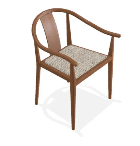 Scaun Shanghai din frasin cu sezut din tesatura Savanna - Norr11 - PARIS14A.RO