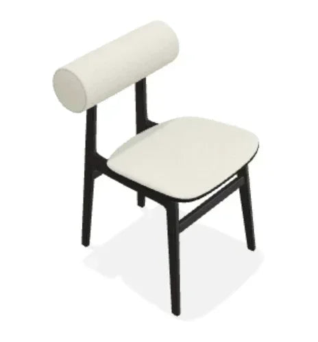 Scaun Totem din stejar cu tapiterie sezut si spatar din piele Envy - Norr11 - PARIS14A.RO