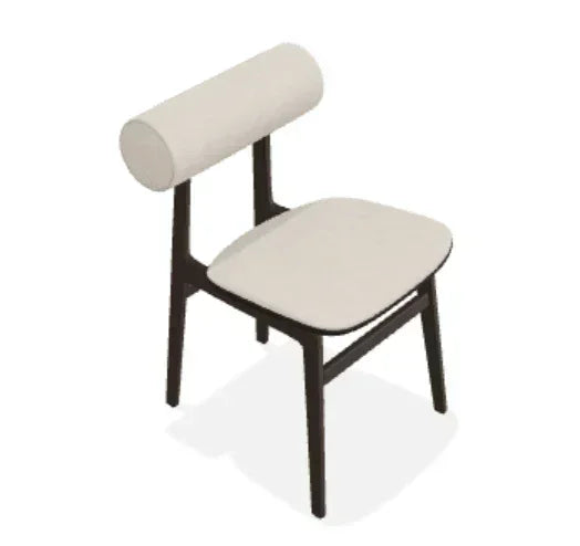 Scaun Totem din stejar cu tapiterie sezut si spatar din tesatura Fame - Norr11 - PARIS14A.RO