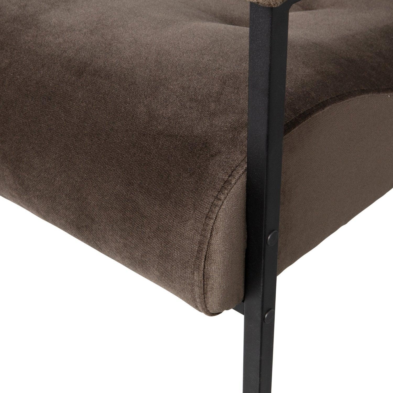 SCOTT ARMCHAIR VELVET WARM GREEN - PARIS14A.RO