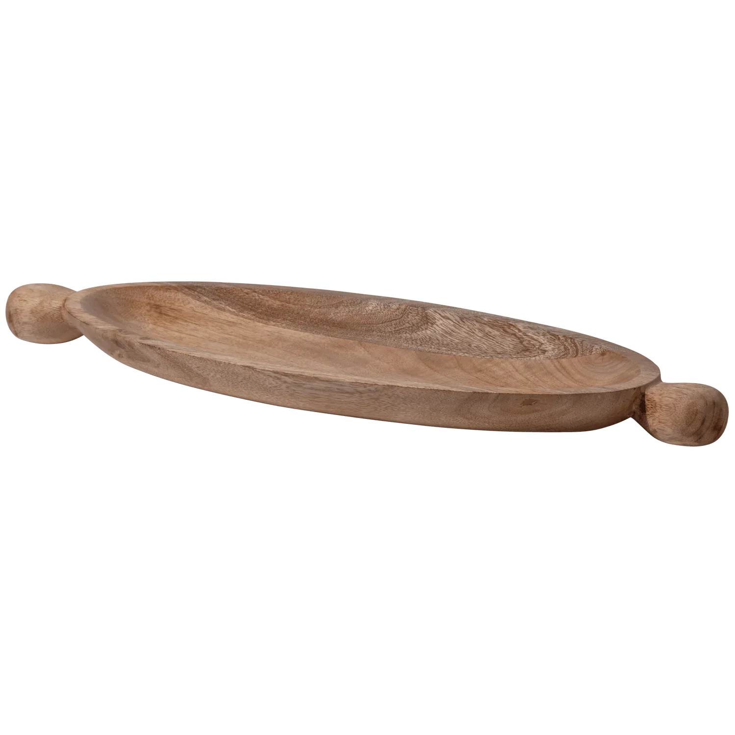 SEEMLY DECORATION BOWL OVAL MANGO WOOD NATURAL - PARIS14A.RO