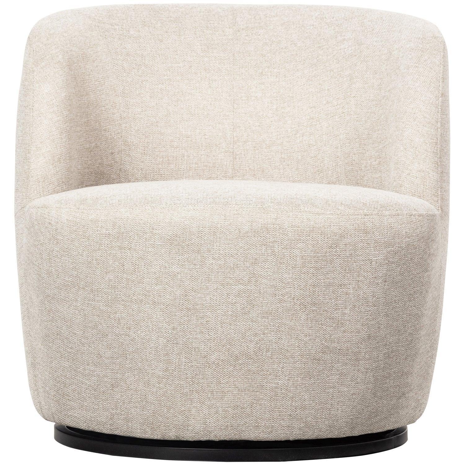 SERRA SWIVEL CHAIR WOVEN FABRIC OFF WHITE - PARIS14A.RO