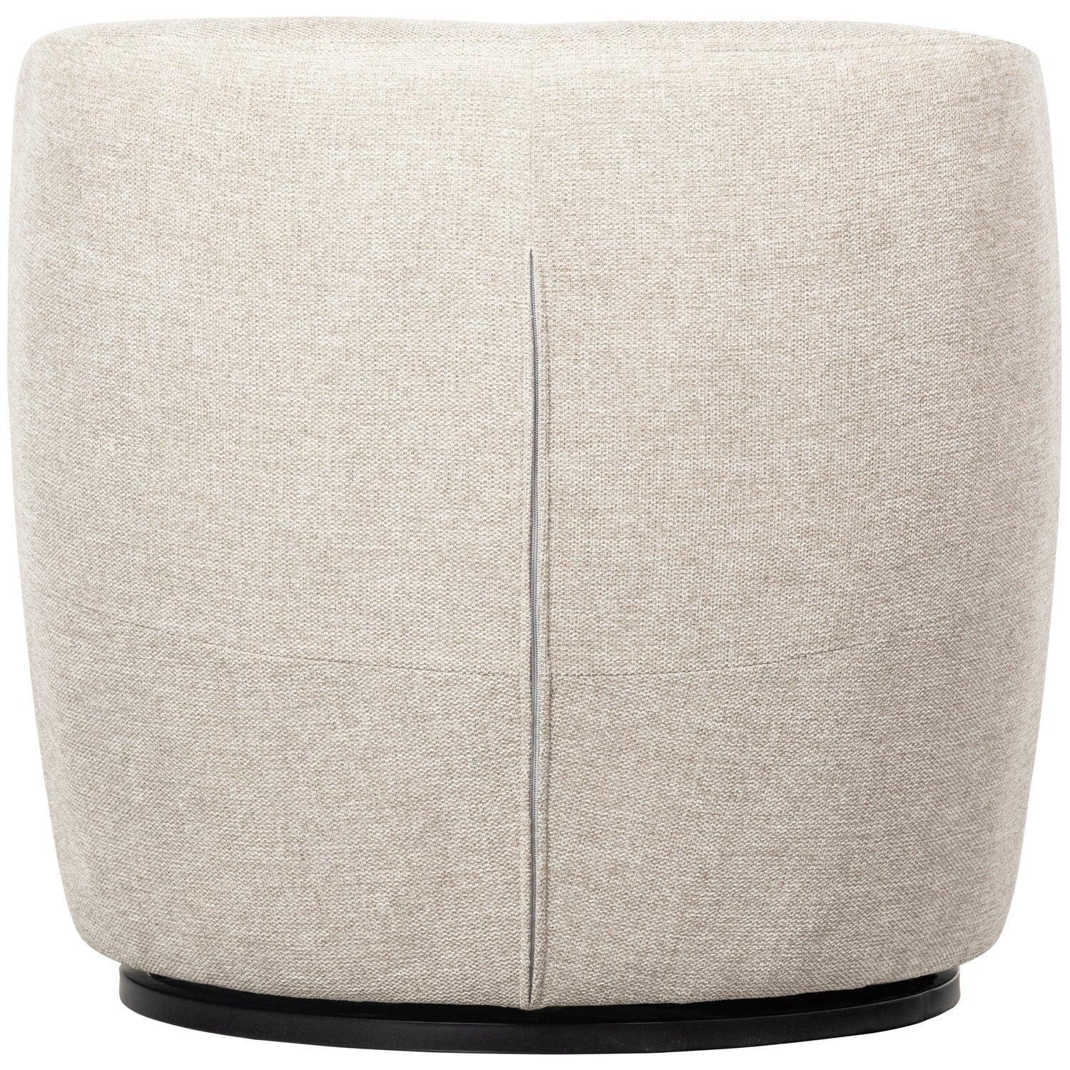SERRA SWIVEL CHAIR WOVEN FABRIC OFF WHITE - PARIS14A.RO