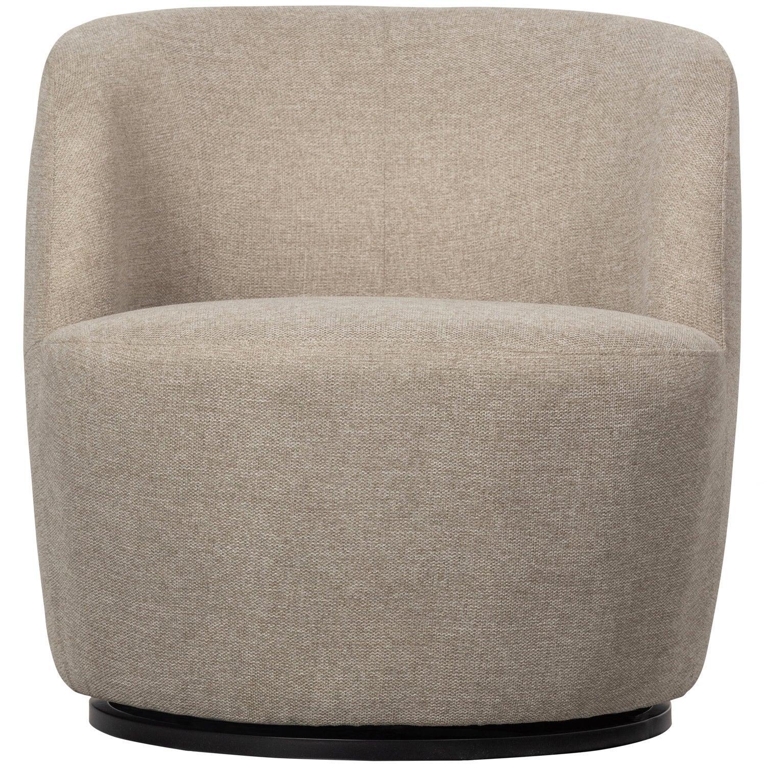 SERRA SWIVEL CHAIR WOVEN FABRIC SAND - PARIS14A.RO