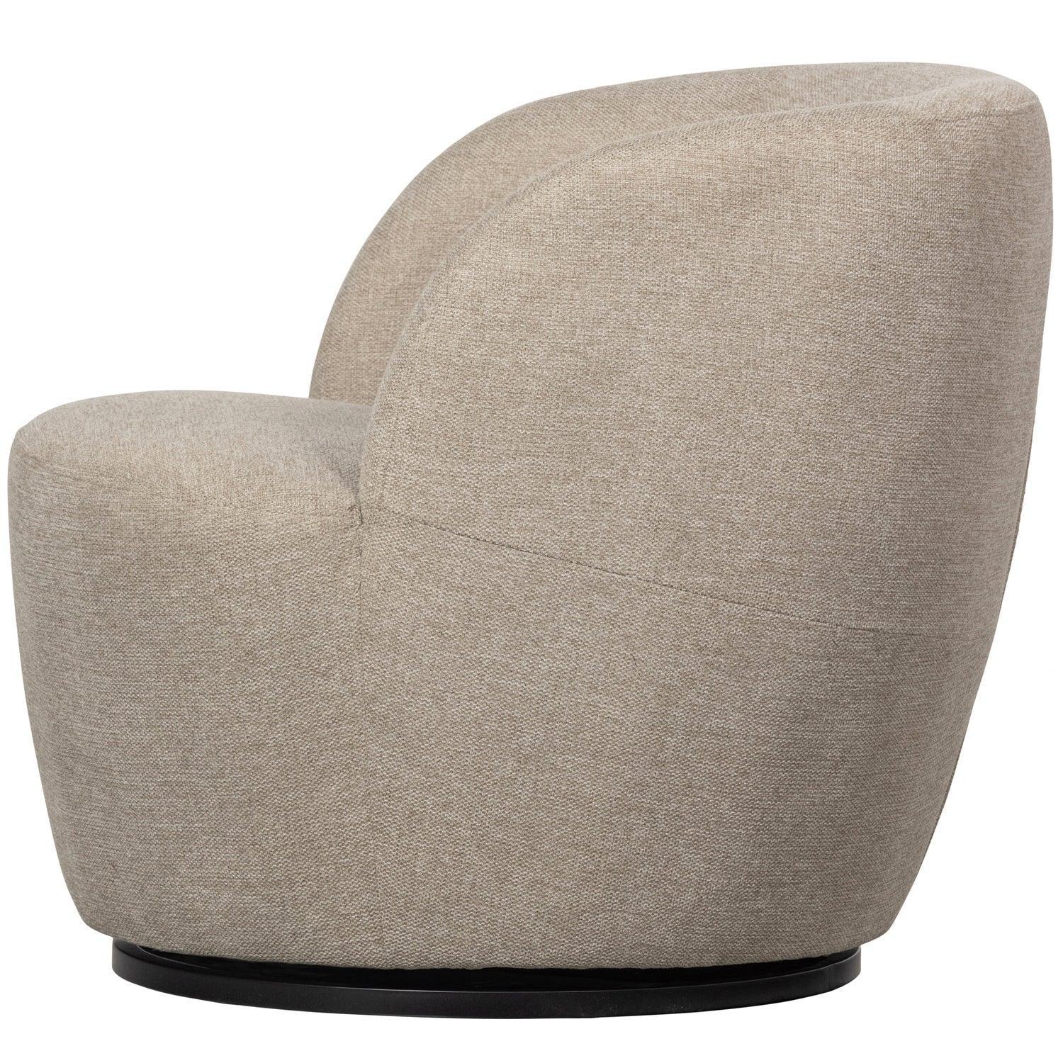 SERRA SWIVEL CHAIR WOVEN FABRIC SAND - PARIS14A.RO
