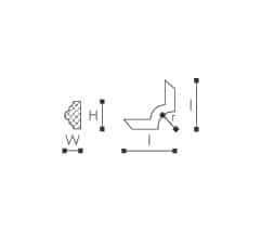 SET COLTAR DECORATIV ACCESORIU ARSTYL SP3-3 PENTRU PROFIL SP3- 4 BUC. - PARIS14A.RO