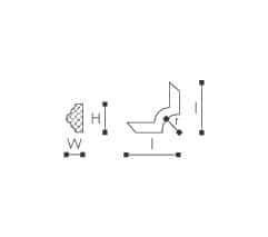 SET COLTAR DECORATIV ACCESORIU ARSTYL SP3-4 PENTRU PROFIL SP3- 4 BUC. - PARIS14A.RO