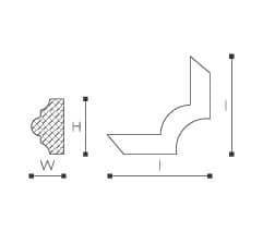 SET COLTAR DECORATIV ACCESORIU ARSTYL Z103 PENTRU PROFIL Z10- 4 BUC. - PARIS14A.RO