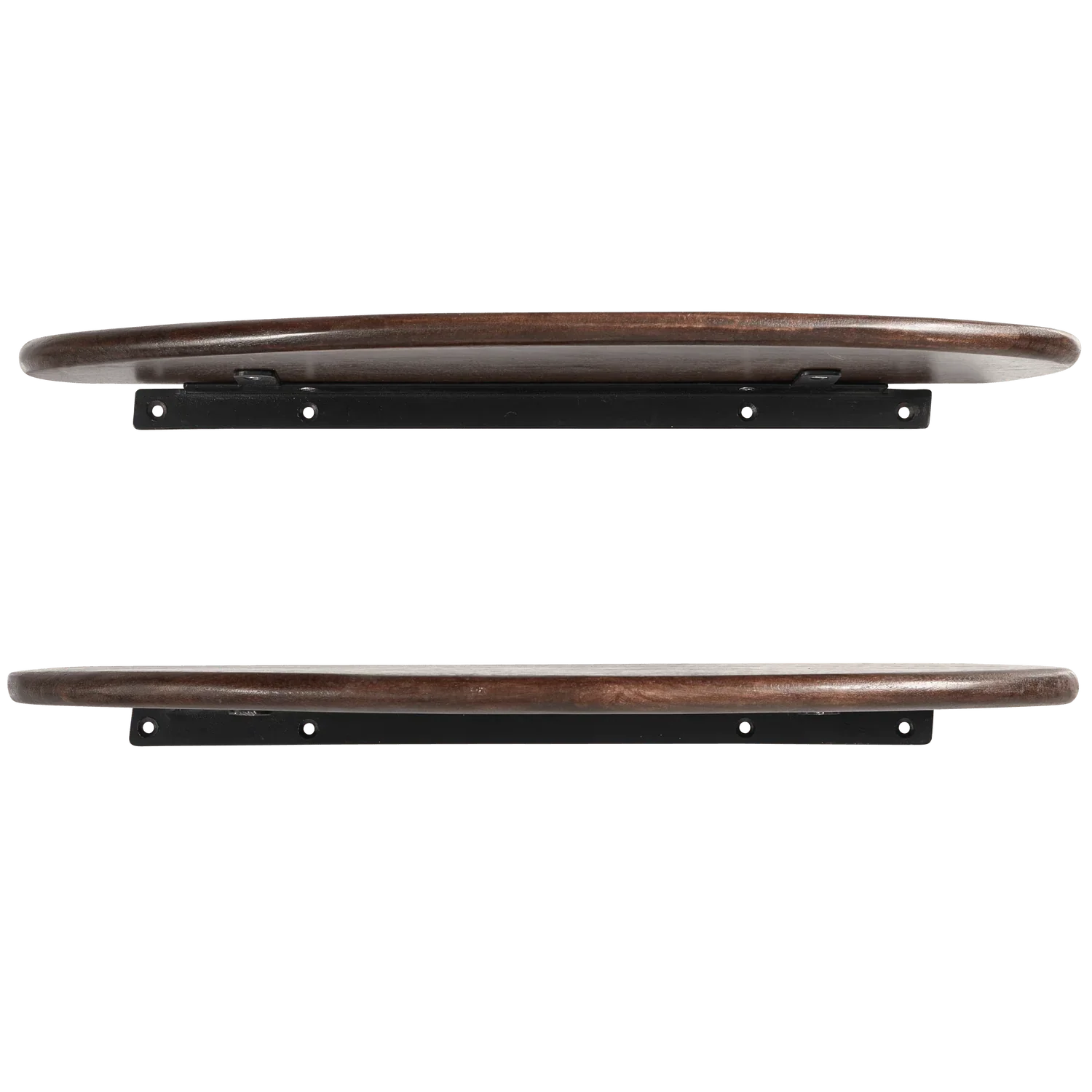 SET OF 2 - LAYER WALL SHELVES MANGO WOOD WALNUT - PARIS14A.RO