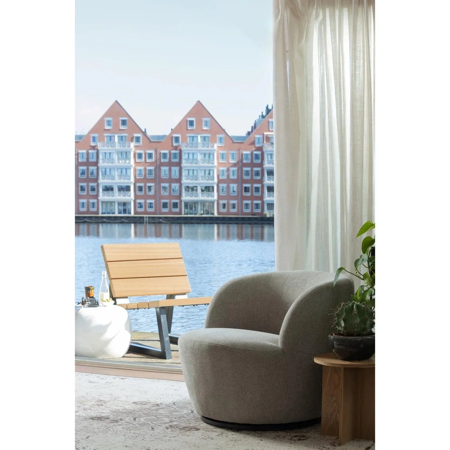 SET OF 2 - LINA SIDETABLE WOOD NATURAL - PARIS14A.RO