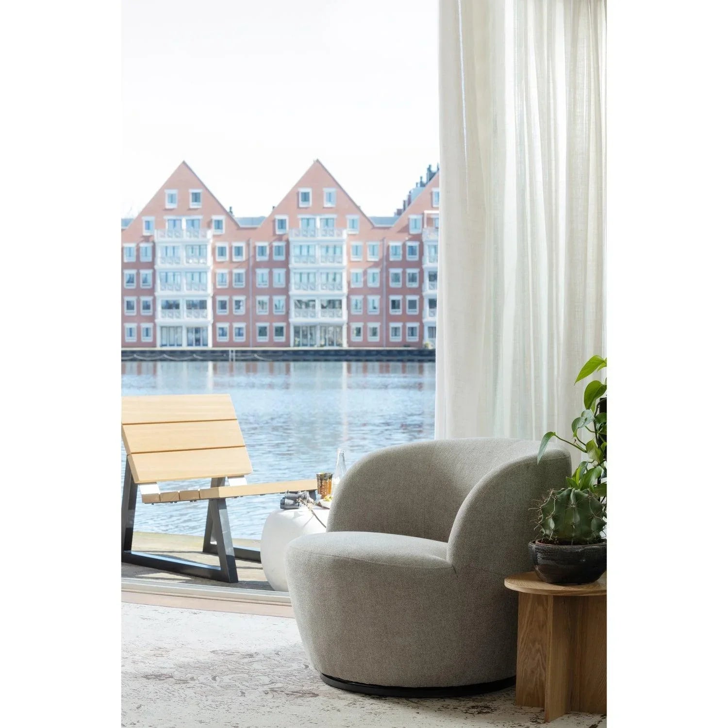 SET OF 2 - LINA SIDETABLE WOOD NATURAL - PARIS14A.RO