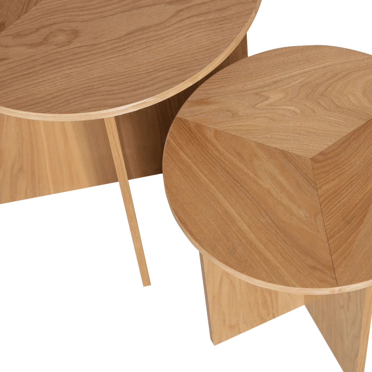 SET OF 2 - LINA SIDETABLE WOOD NATURAL - PARIS14A.RO