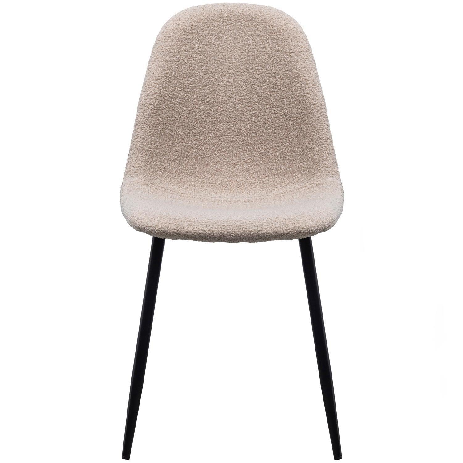 SET OF 2 - MARIJE DINING CHAIR TEDDY TAUPE - PARIS14A.RO