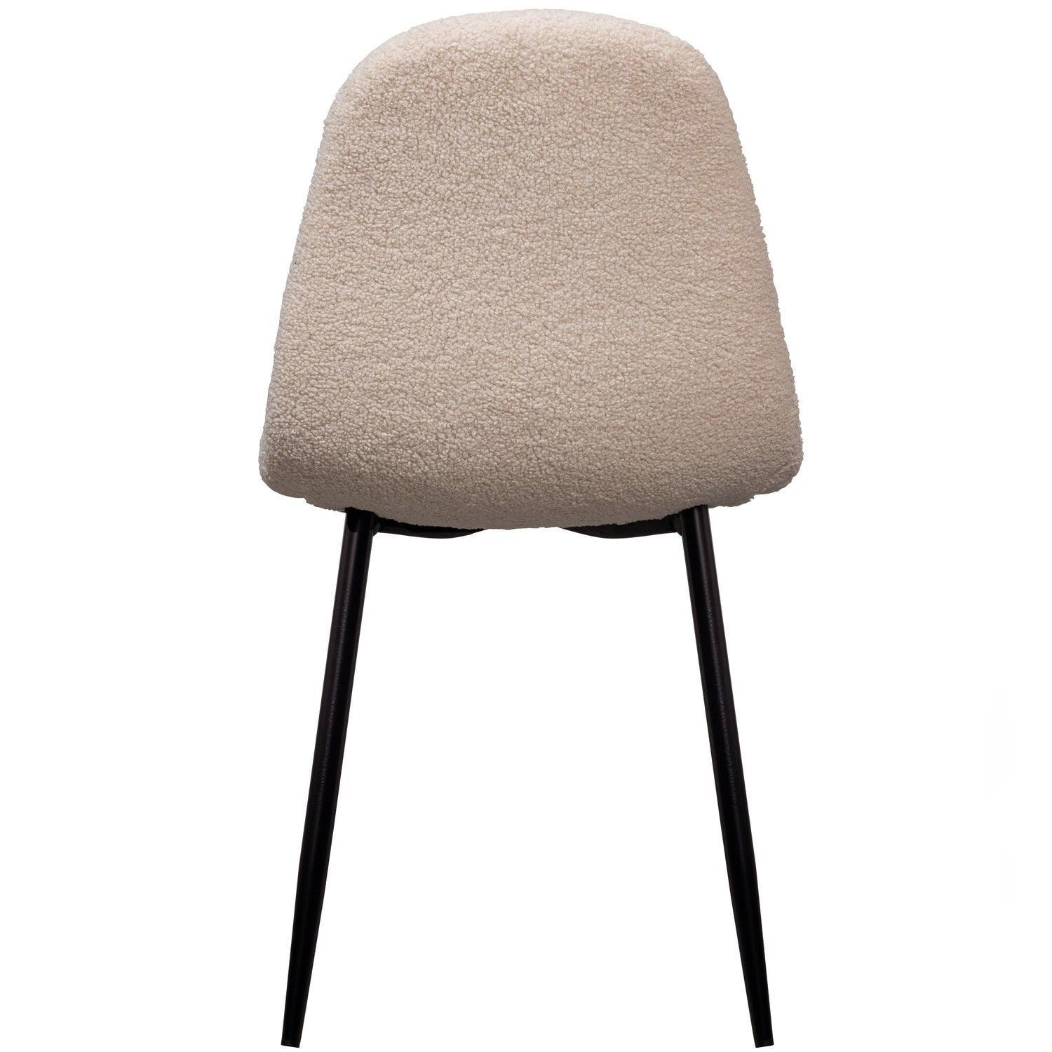 SET OF 2 - MARIJE DINING CHAIR TEDDY TAUPE - PARIS14A.RO