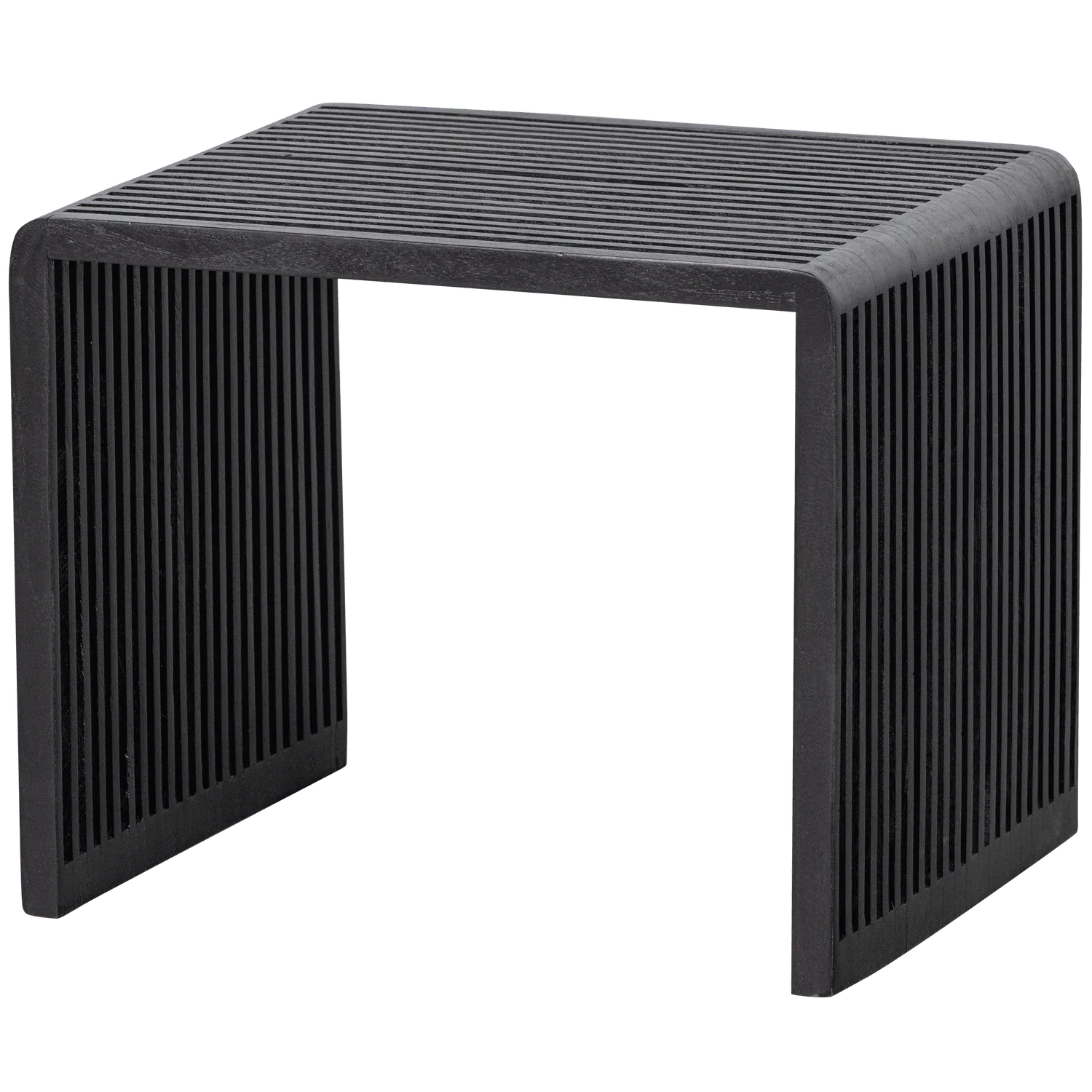 SET OF 2 - WILLA SIDETABLES RECYCLED TEAK BLACK - PARIS14A.RO