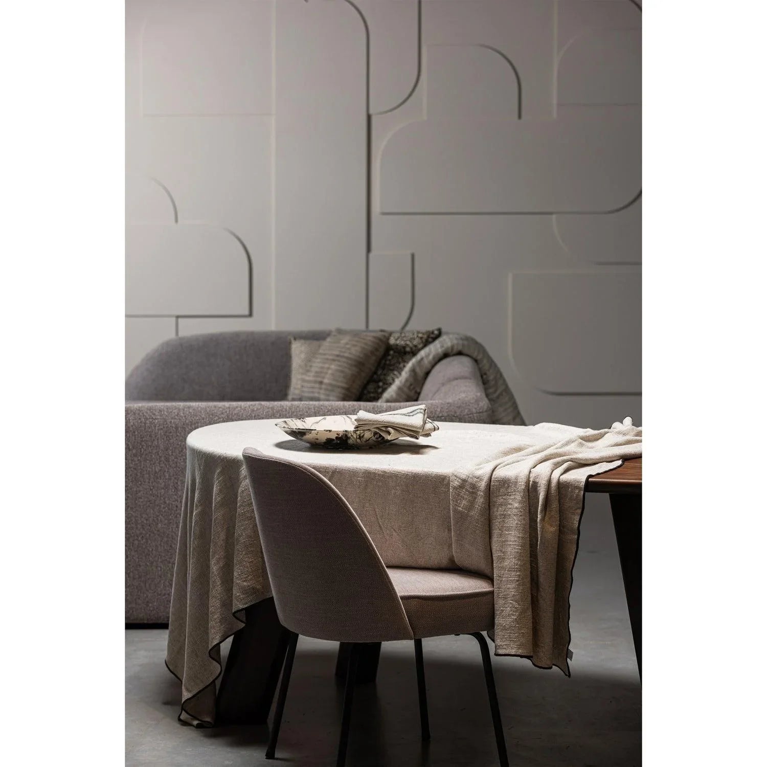 SET OF 3 - NIENE TEA TOWELS STRIPE/PANE CLAY - PARIS14A.RO