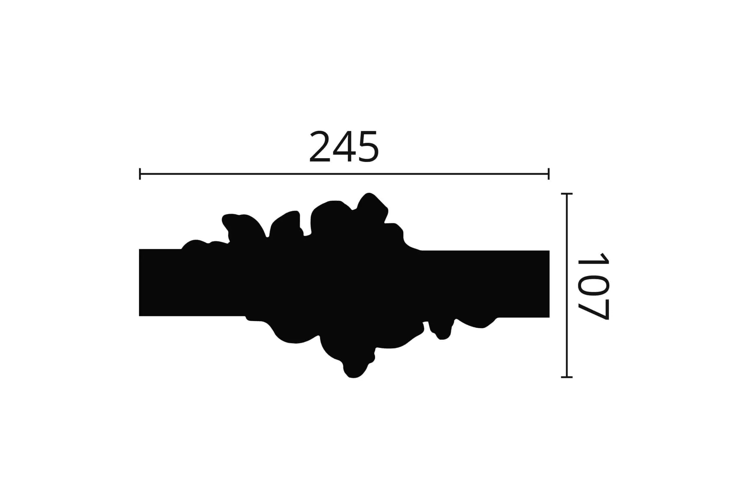 SET ORNAMENT DECORATIV CAROIAJE ACCESORIU ARSTYL Z104 PENTRU PROFIL Z10- 2 BUC. - PARIS14A.RO