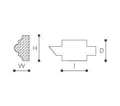SET ORNAMENT DECORATIV CAROIAJE ACCESORIU ARSTYL Z104 PENTRU PROFIL Z10- 2 BUC. - PARIS14A.RO