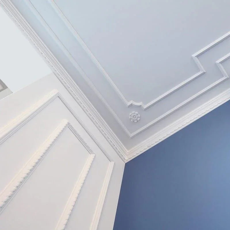 SET ROZETA DECORATIVA TAVAN PERETE POLIURETAN ARSTYL R17 80MM - 4 BUC. - PARIS14A.RO