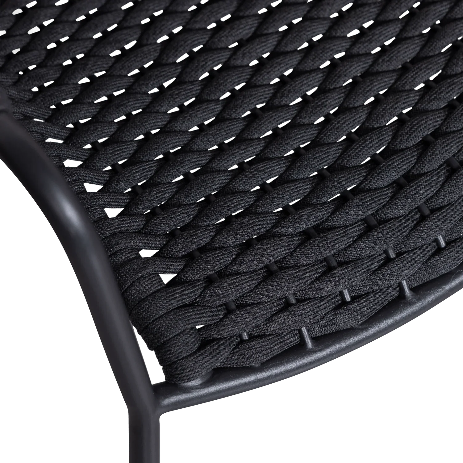 SET V 2 - TAKU GARDEN CHAIR WITH ARMREST TEXTILE BLACK - PARIS14A.RO