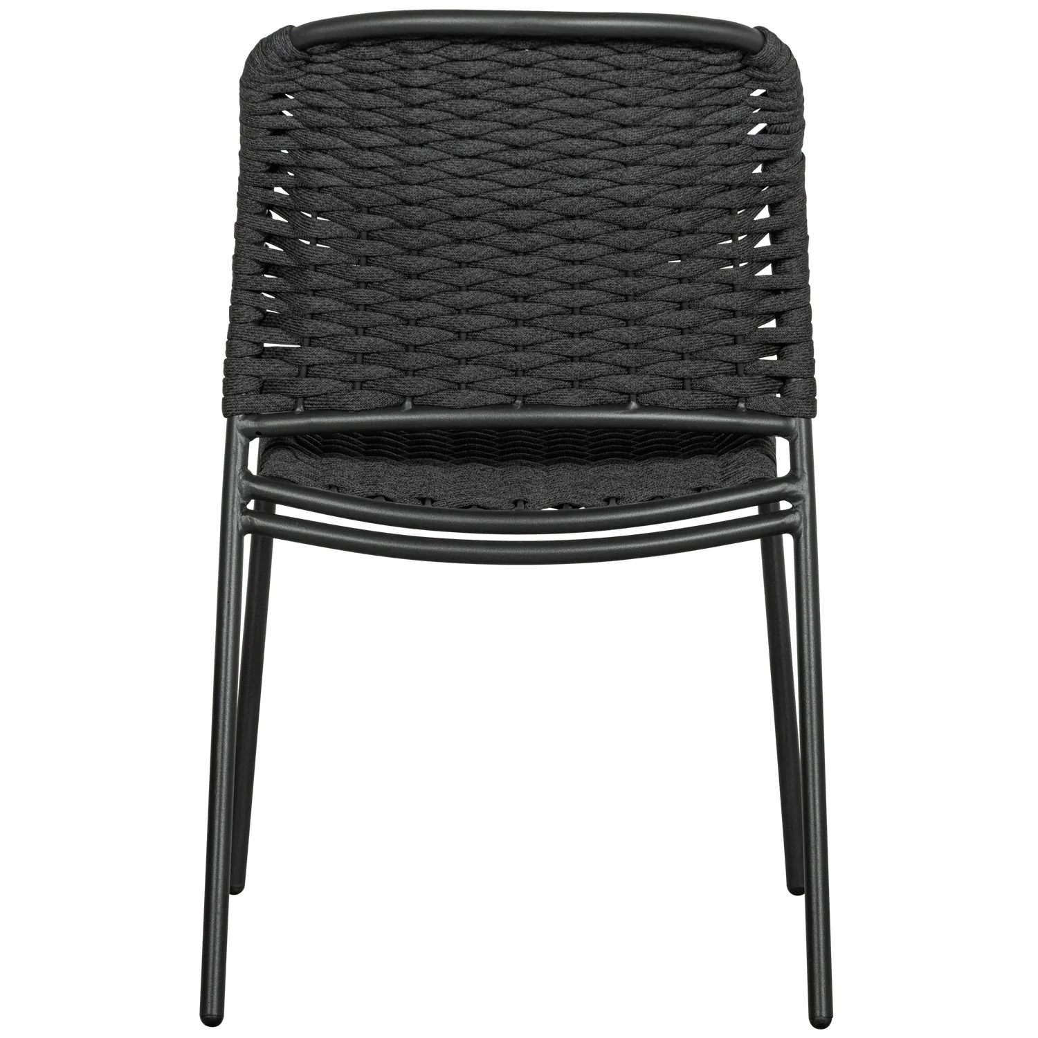 SET V 2 - TAKU GARDEN CHAIR WITHOUT ARMRESTS TEXTILE BLACK - PARIS14A.RO