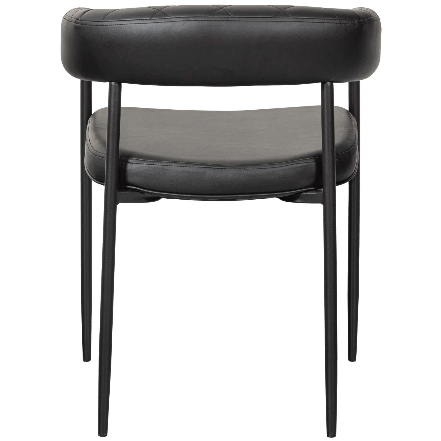SEV DINING CHAIR ARTIFICIAL LEATHER BLACK - PARIS14A.RO