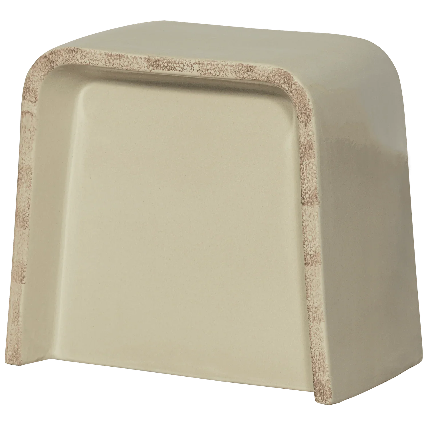 SHOAL SIDE TABLE CERAMIC CREAM - PARIS14A.RO