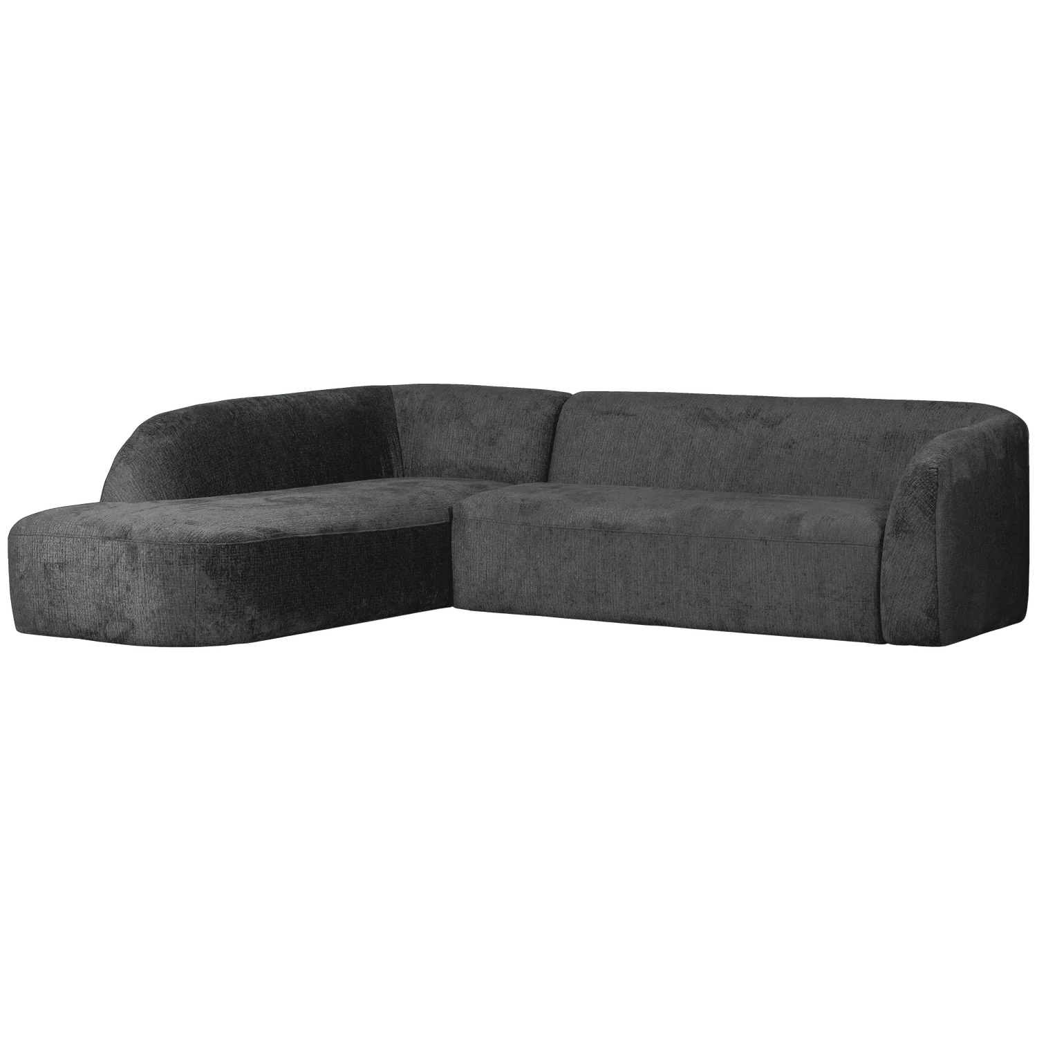 SLOPING CORNER SOFA LEFT STRUCTURE VELVET MOUNTAIN - PARIS14A.RO