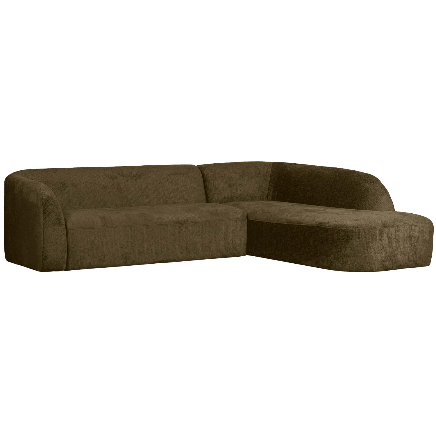 SLOPING CORNER SOFA RIGHT STRUCTURE VELVET BONSAI - PARIS14A.RO
