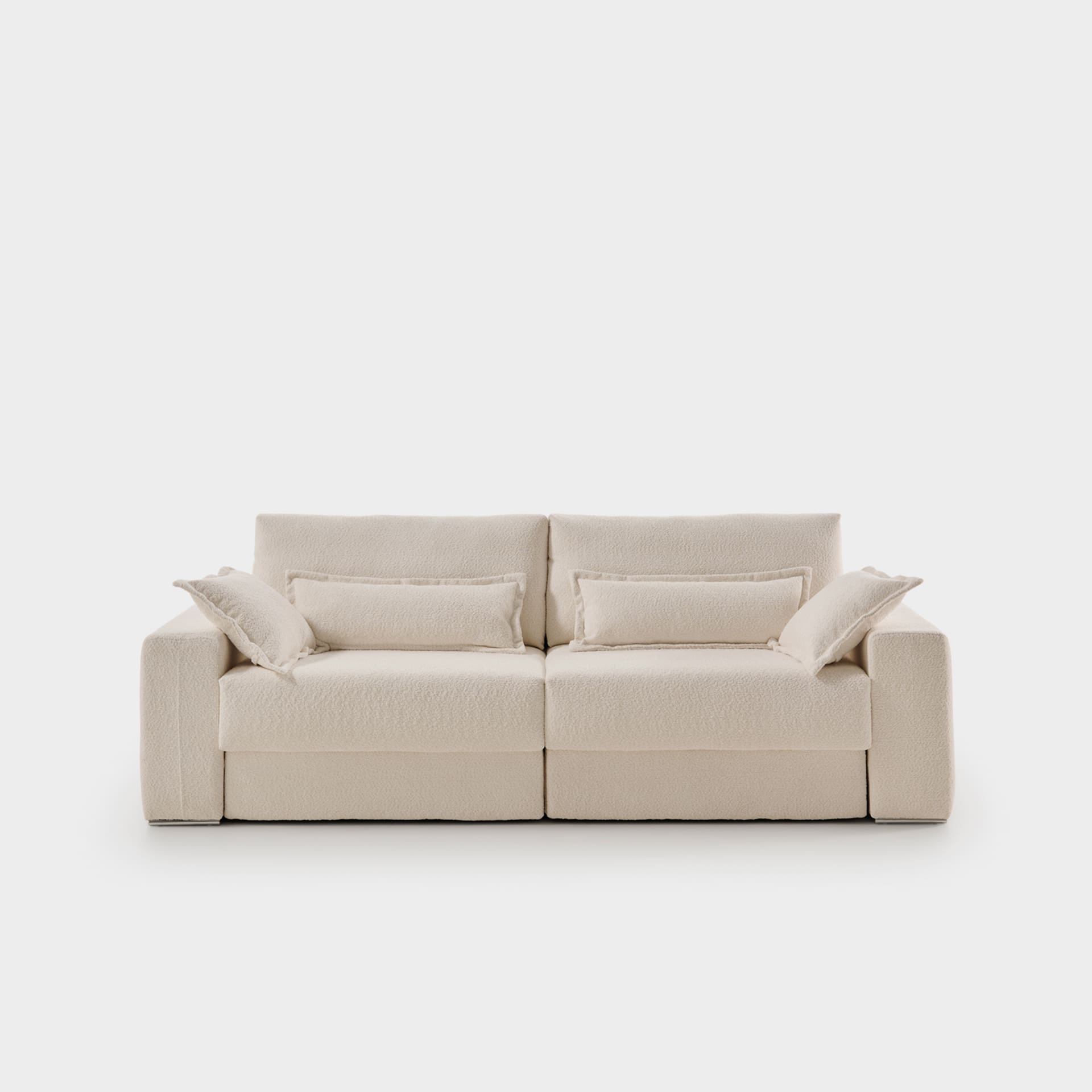 ACOMODEL canapea extensibilă Frey | textil | Bej | 254x107x159 cm