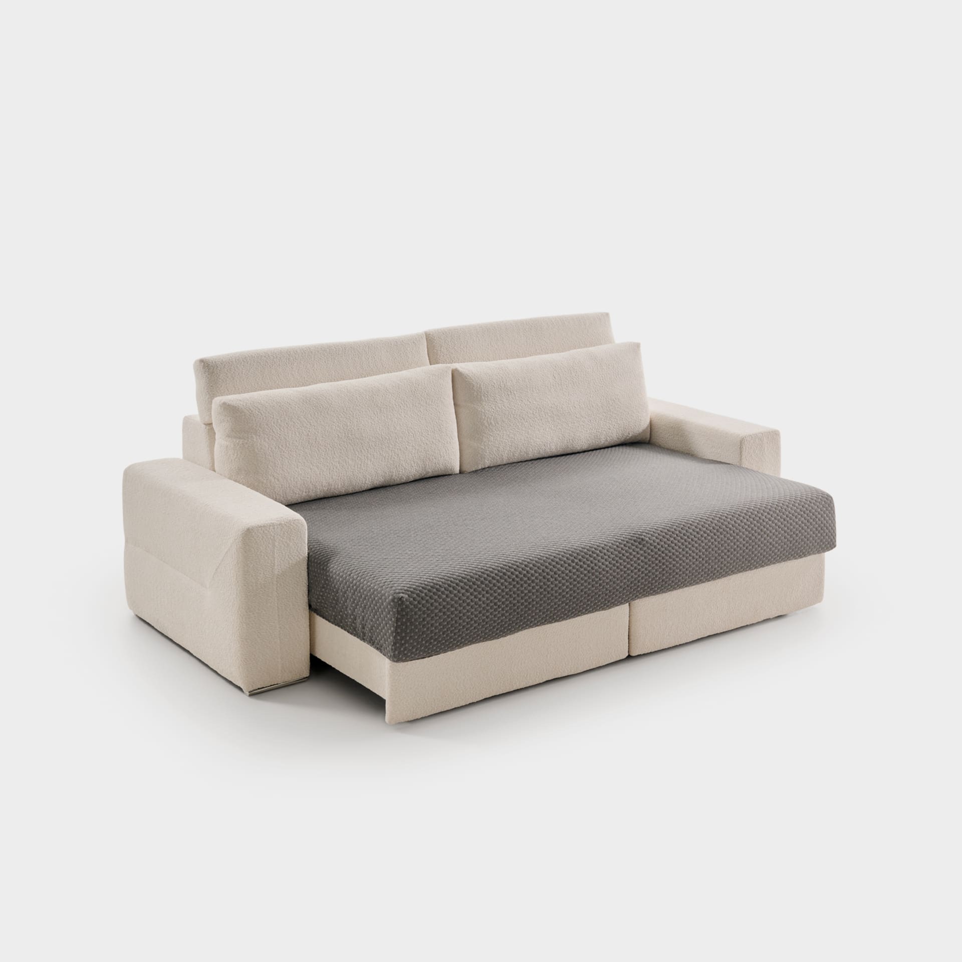 ACOMODEL canapea extensibilă Ares | textil | Bej | 254x107x159 cm
