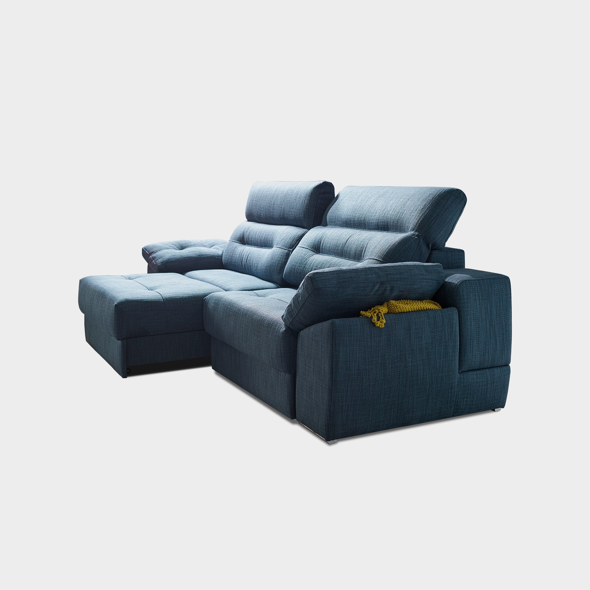 ACOMODEL canapea extensibilă Frey | textil | Bej | 254x107x159 cm