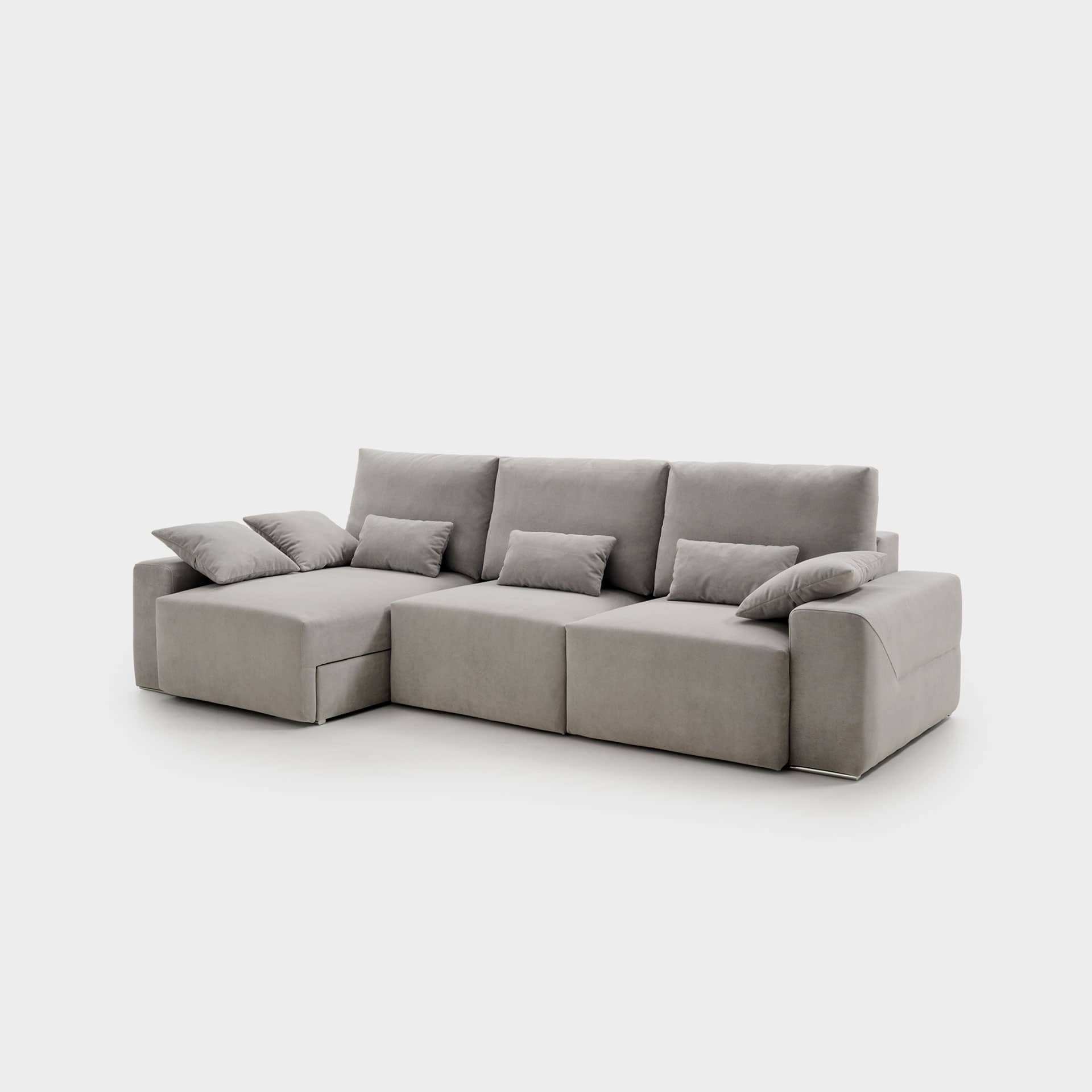 ACOMODEL canapea extensibilă Laya | textil | Bej | 260x104x159 cm