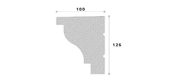 SOLBANC DECORATIV FEREASTRA NS108 125x100x1250 - PARIS14A.RO