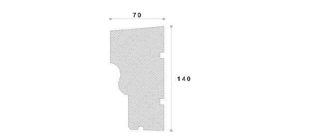 SOLBANC DECORATIV FEREASTRA REFA11 140X70X2000 - PARIS14A.RO