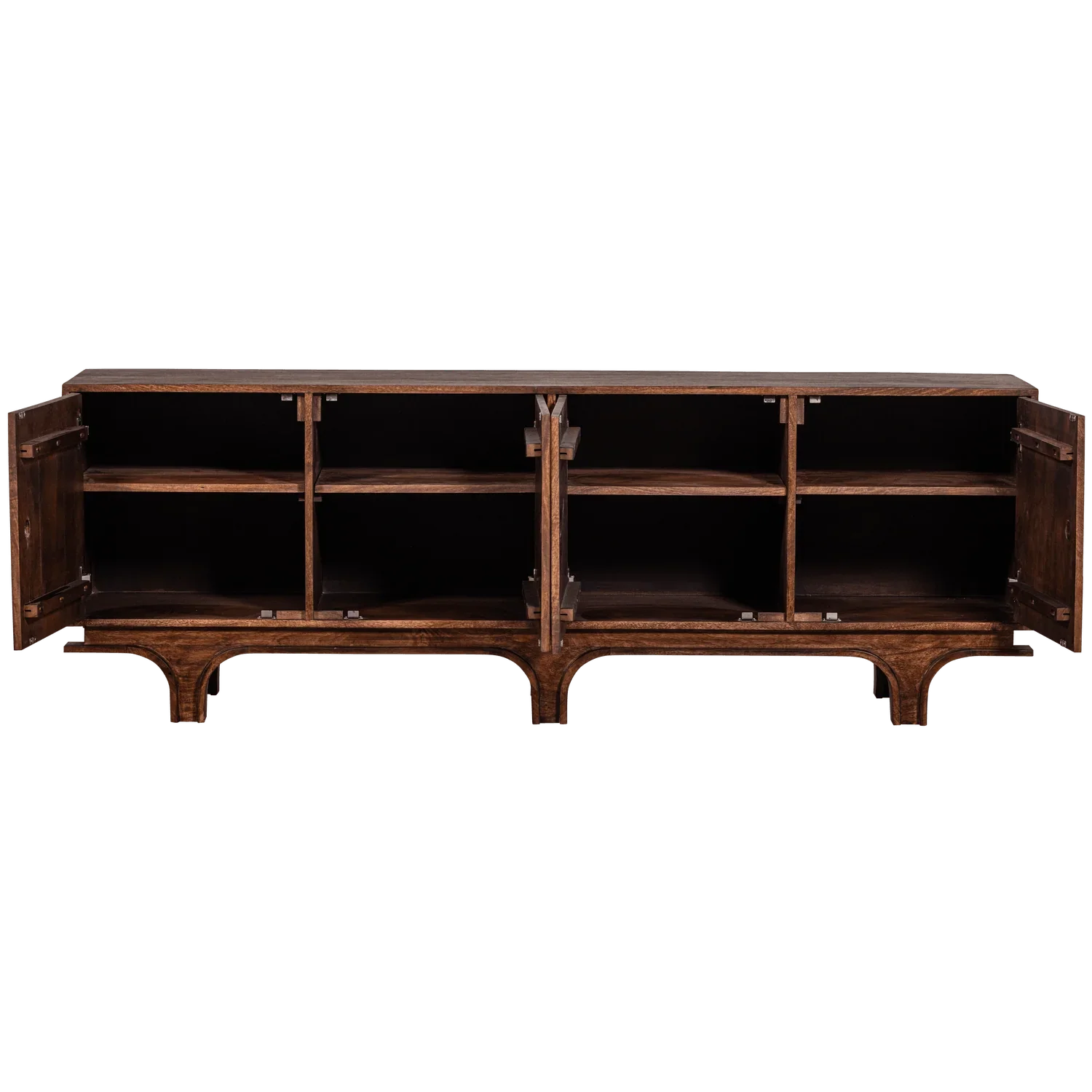 STAES SIDEBOARD 4-DOORS MANGO WOOD WALNUT - PARIS14A.RO
